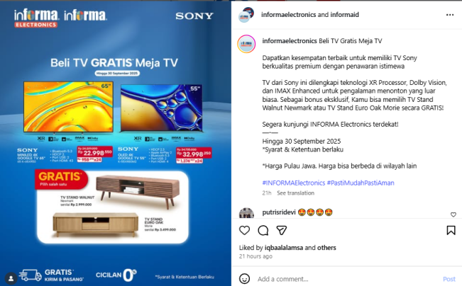 Promo Informa (Instagram)